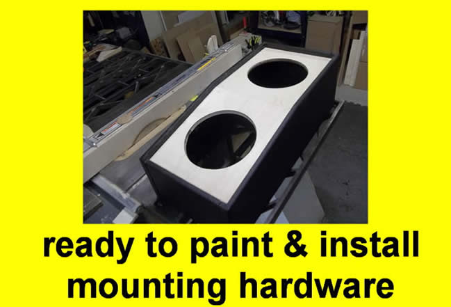 May be an image of text that says 'ready to paint & install mounting hardware'