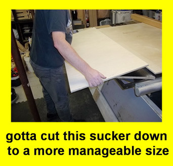 May be an image of text that says 'gotta cut this sucker down to a more manageable size'